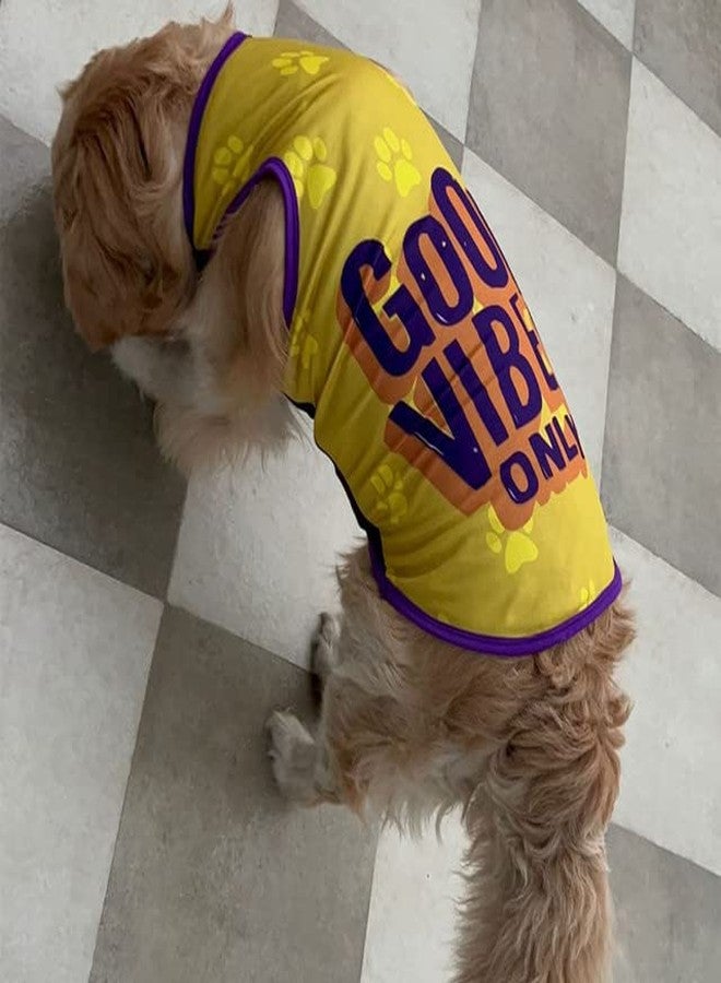 Lulala Pets Dog Clothes Dress Summer Printed t Shirt for Dogs pet Apparel for Dog Cat and Puppies (30INCH, Musturd) - Image 4